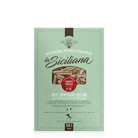 Whole Wheat Caserecce Pasta by Russello Bio - La Siciliana