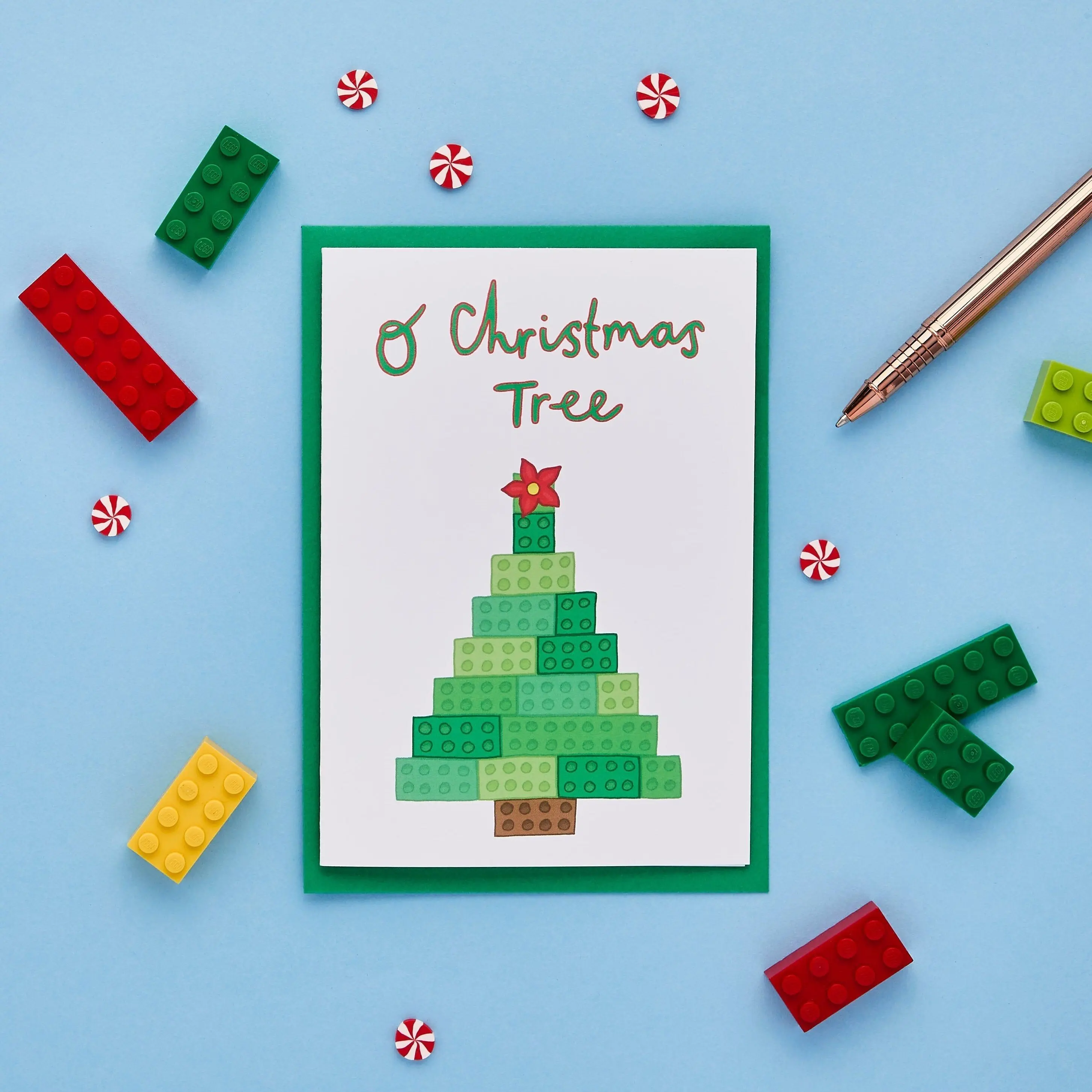 Lego Christmas Tree Card