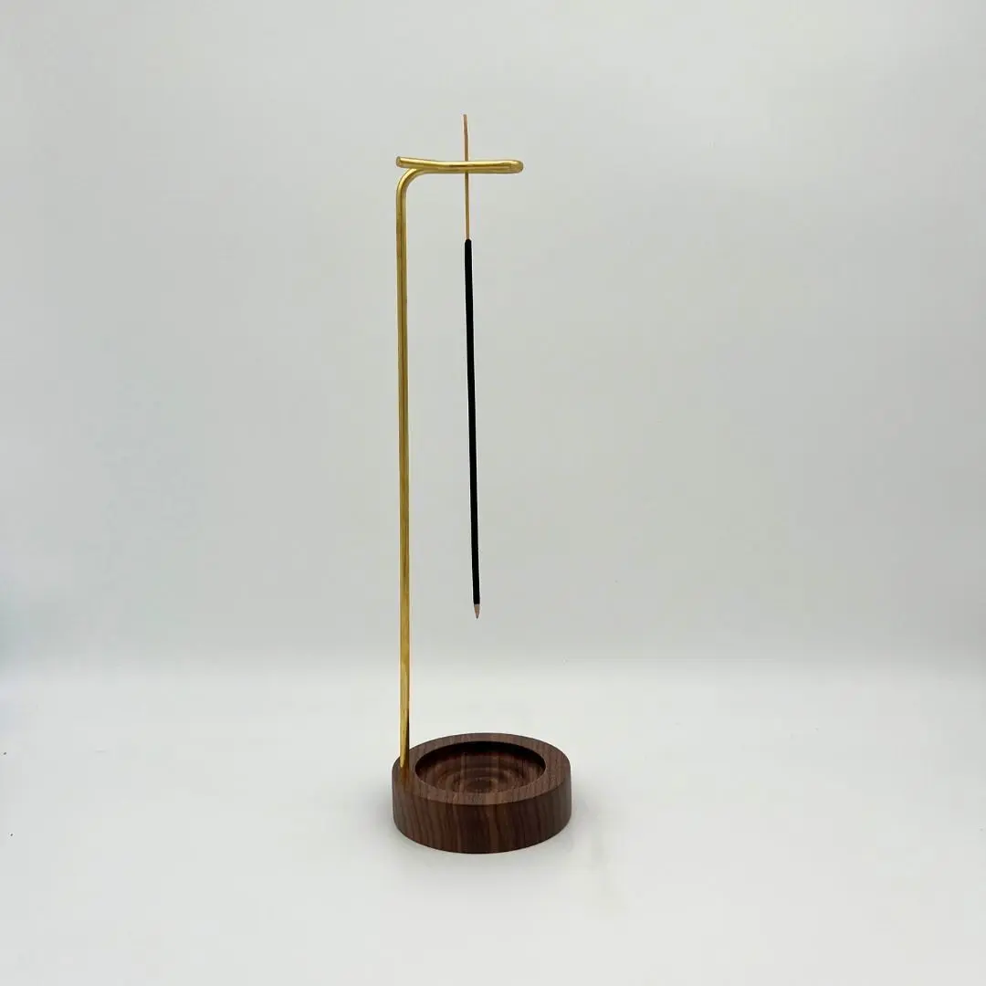 a sunny day hanging incense holder - gold - brass
