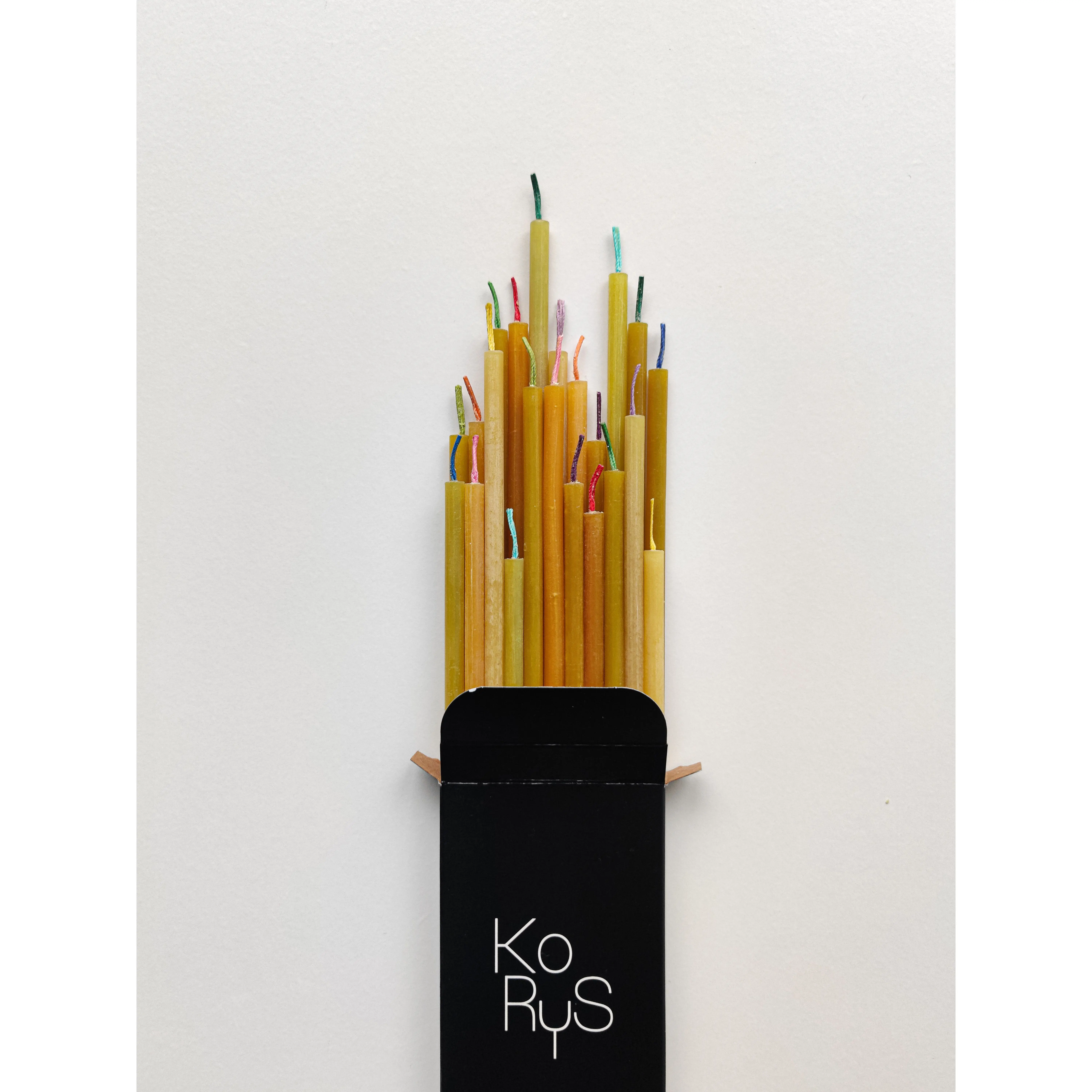 Velas de celebración de cera de abejas