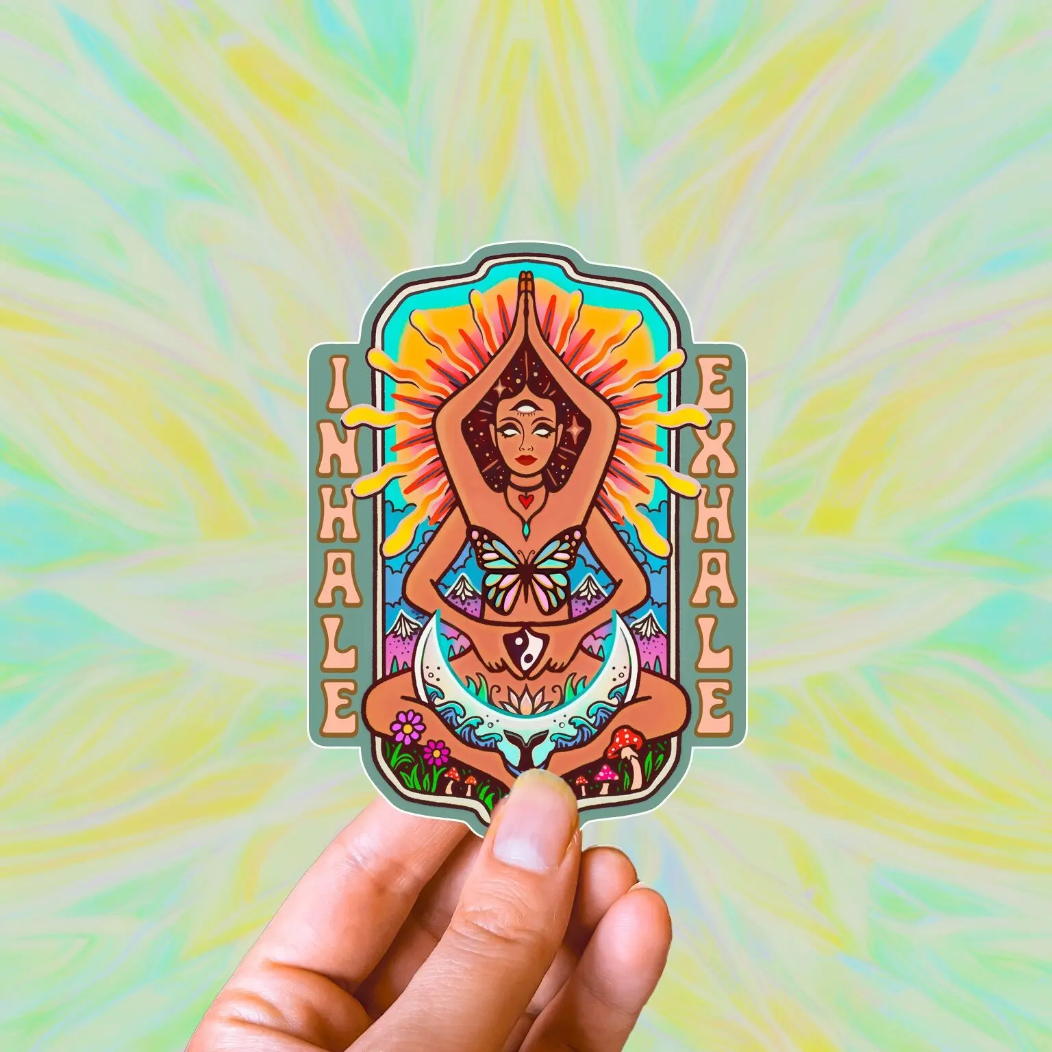 Inhale Exhale - Sticker