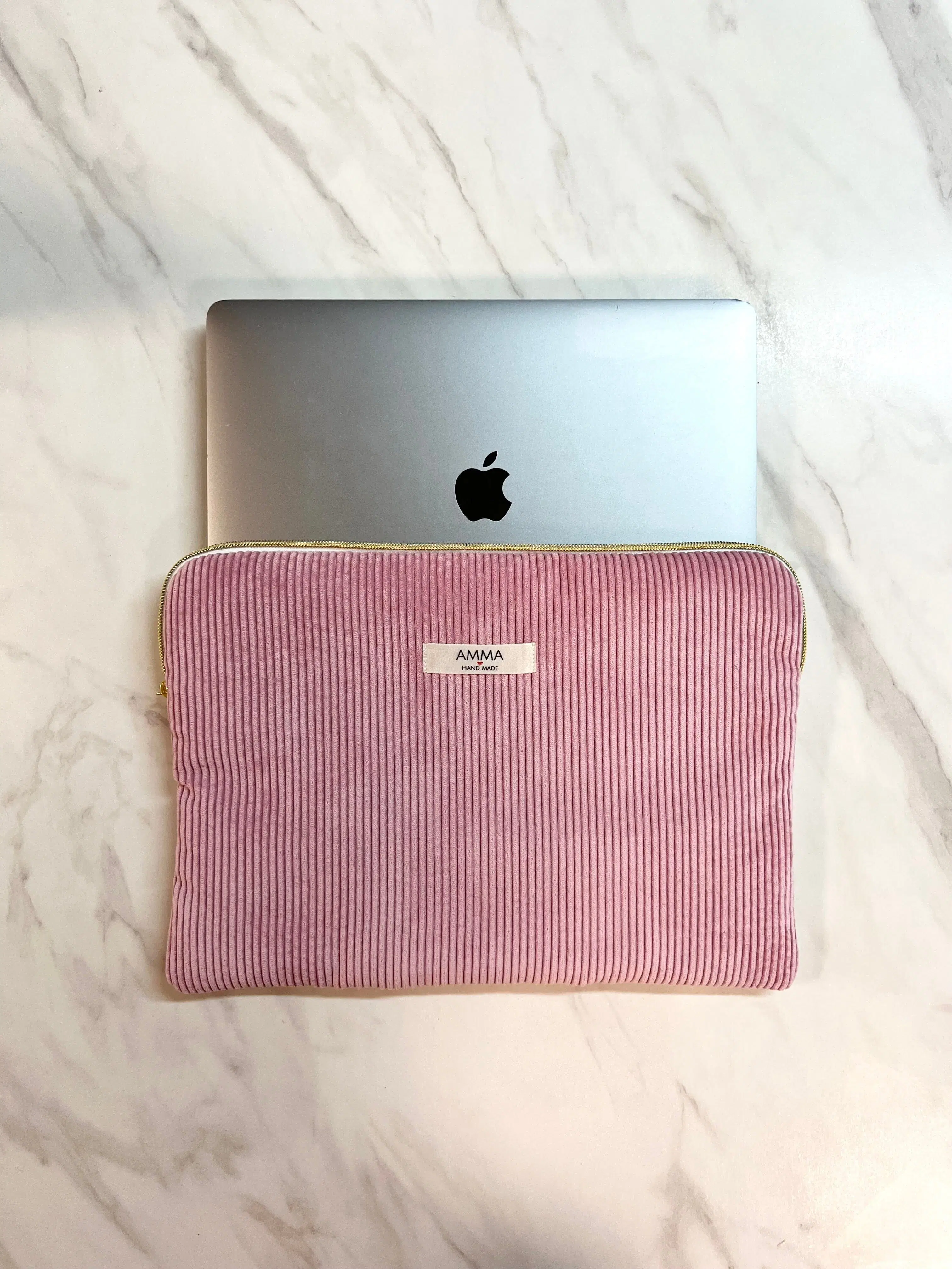 Corduroy Computer Case - Seventies Pink