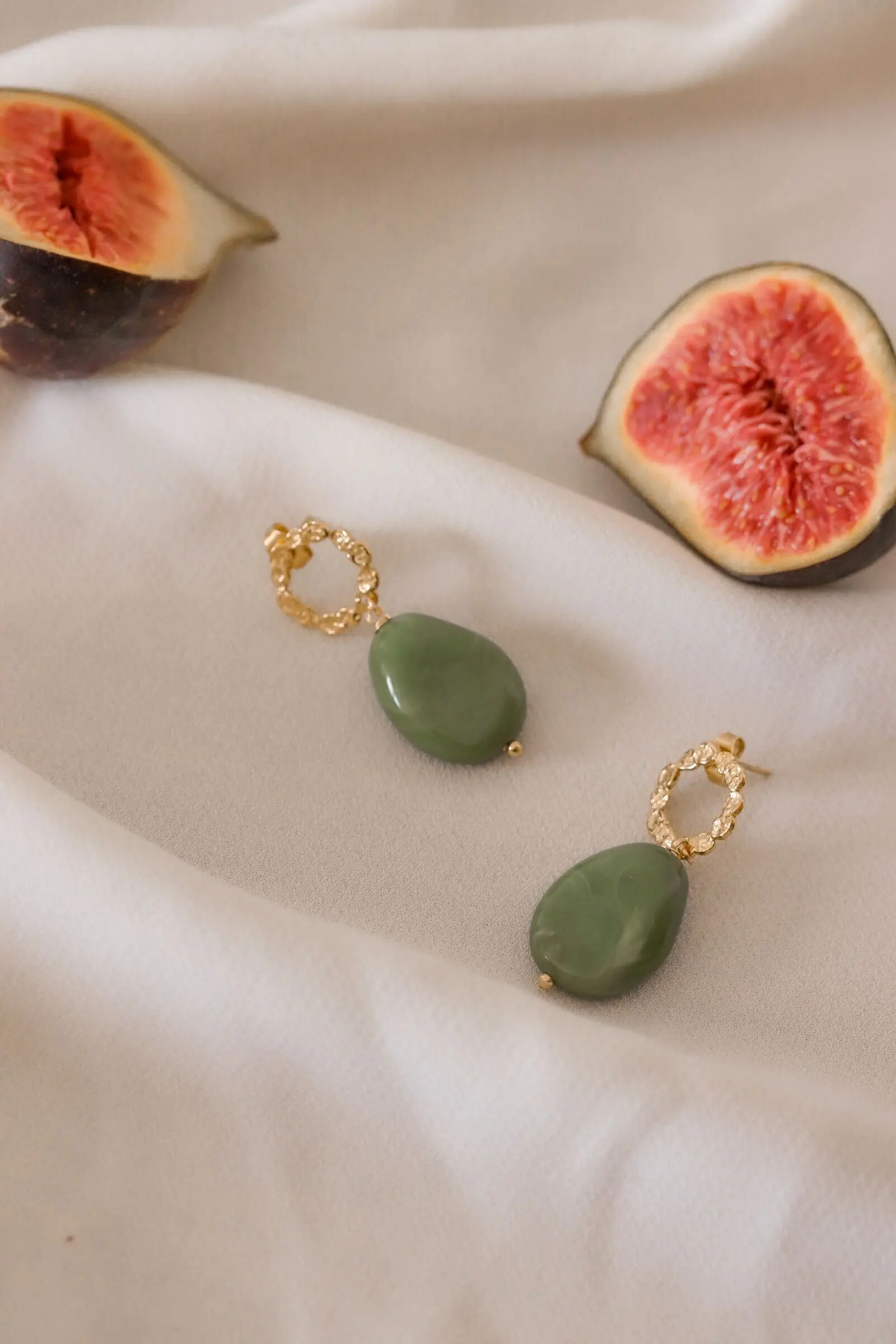 Green Monique earrings
