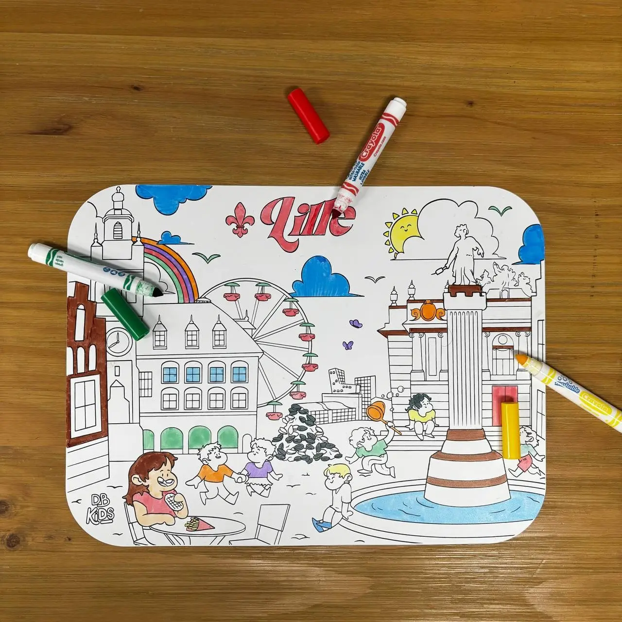Coloring Placemat – City of Lille