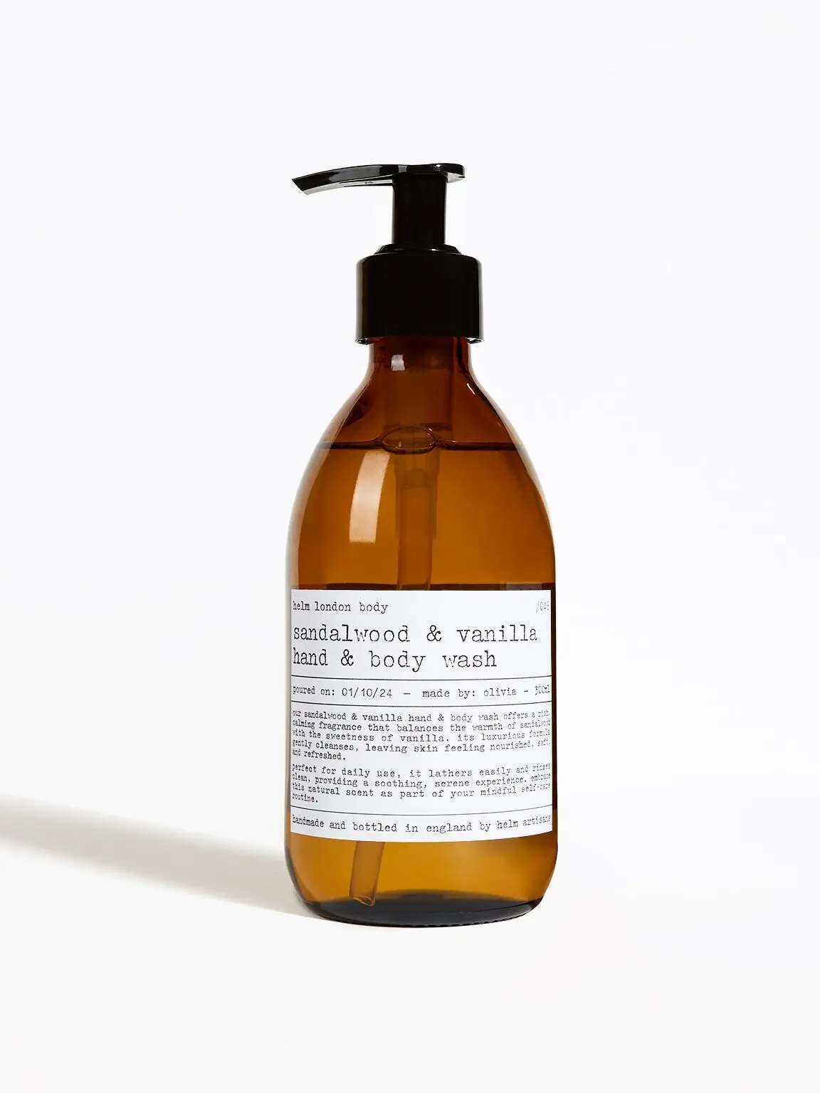 Hand- und Körperwaschmittel mit Sandelholz und Vanille – 300 ml