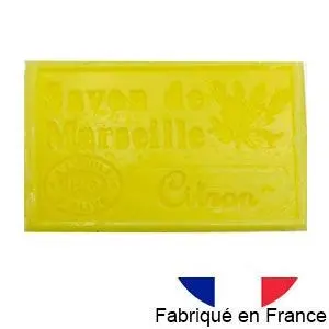 Marseille soap with organic olive oil - Lemon fragrance - 125g