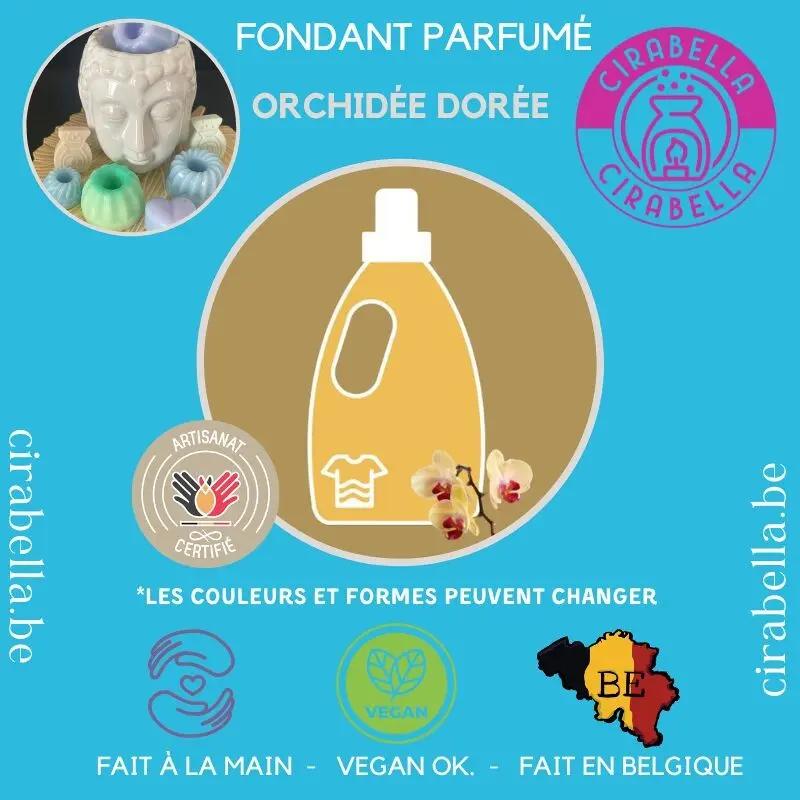 Golden orchid scented fondant