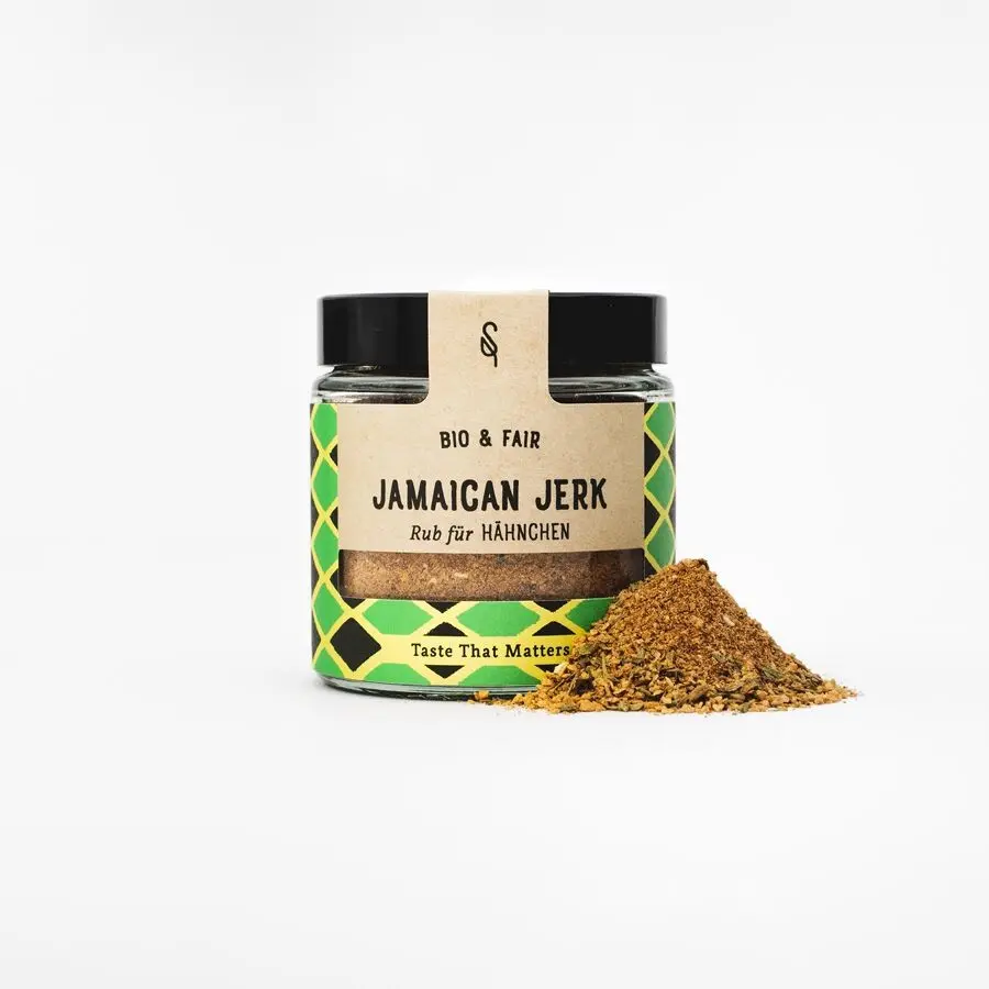 Jamaican Jerk Organic 120 ml Glass