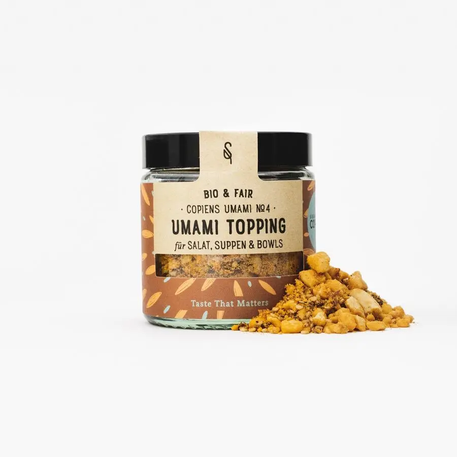 Umami Topping by Sebastian Copien Organic 120 ml Glass Spice Mix