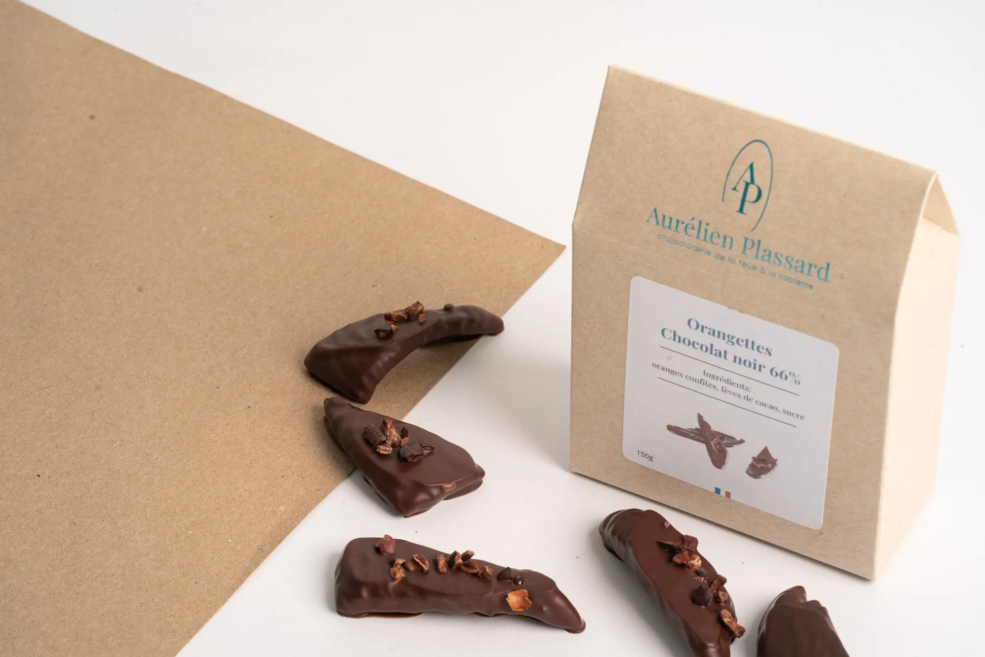 Orangettes chocolat noir 66% de cacao