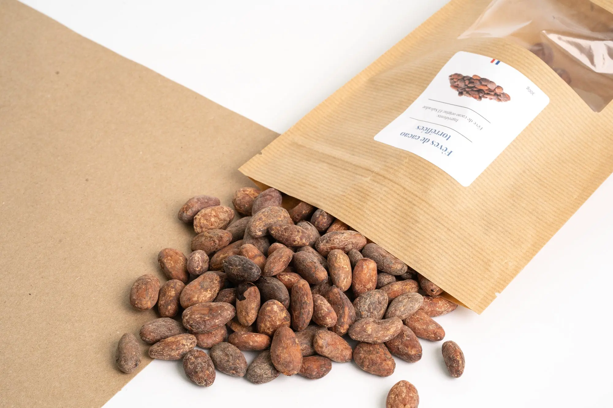 Fèves de cacao torréfiées