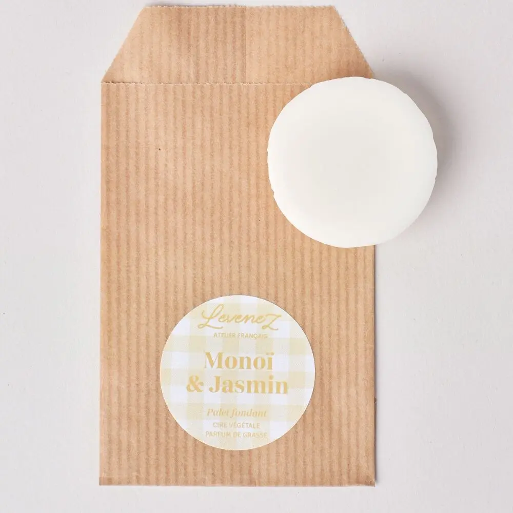 Monoï Jasmine scented melting chocolate discs - basket of 25 (loose)