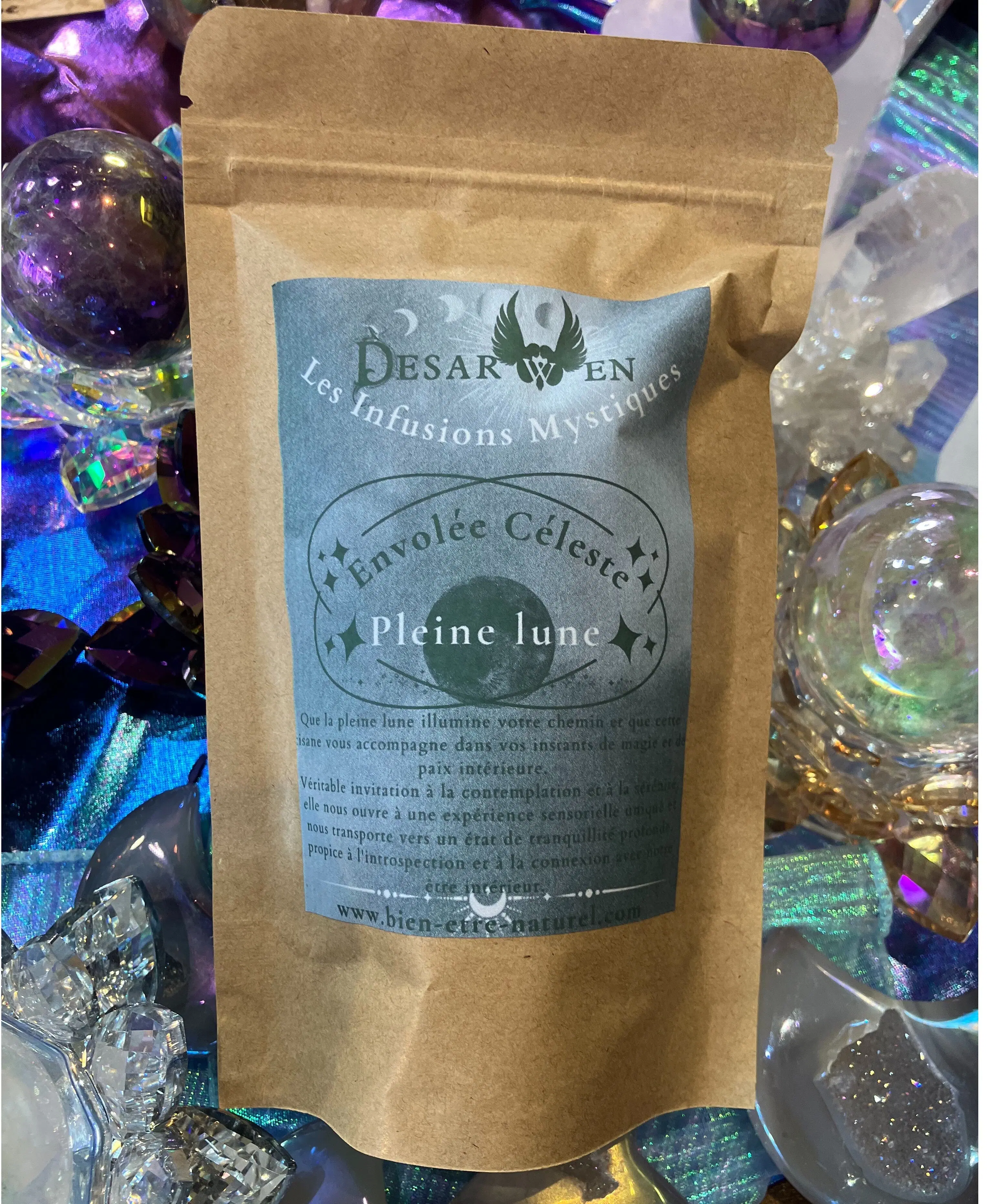 Vollmond-Ritual-Kräutertee, heilige weibliche grüne Magie