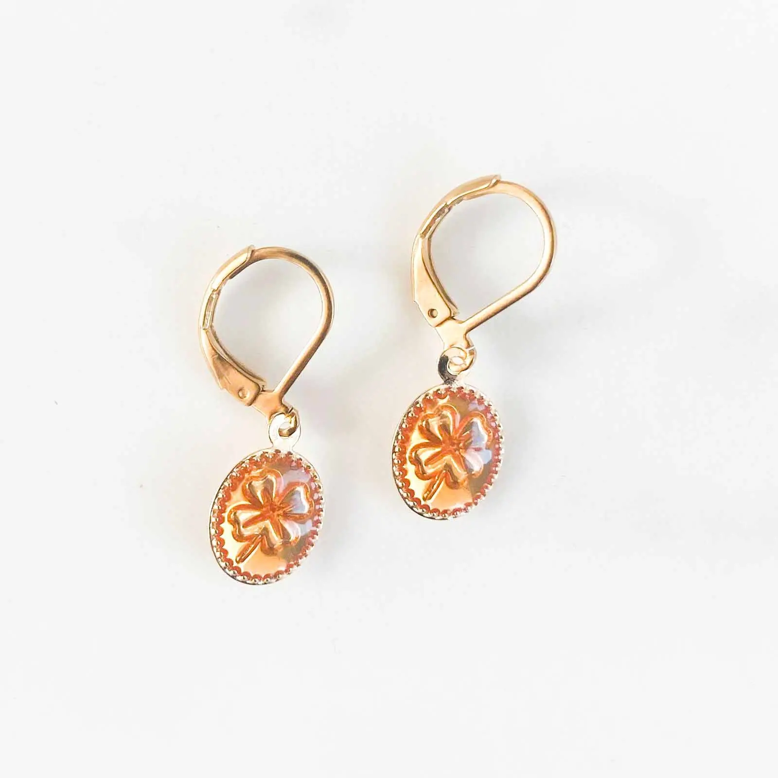 Yellow Clover Earrings