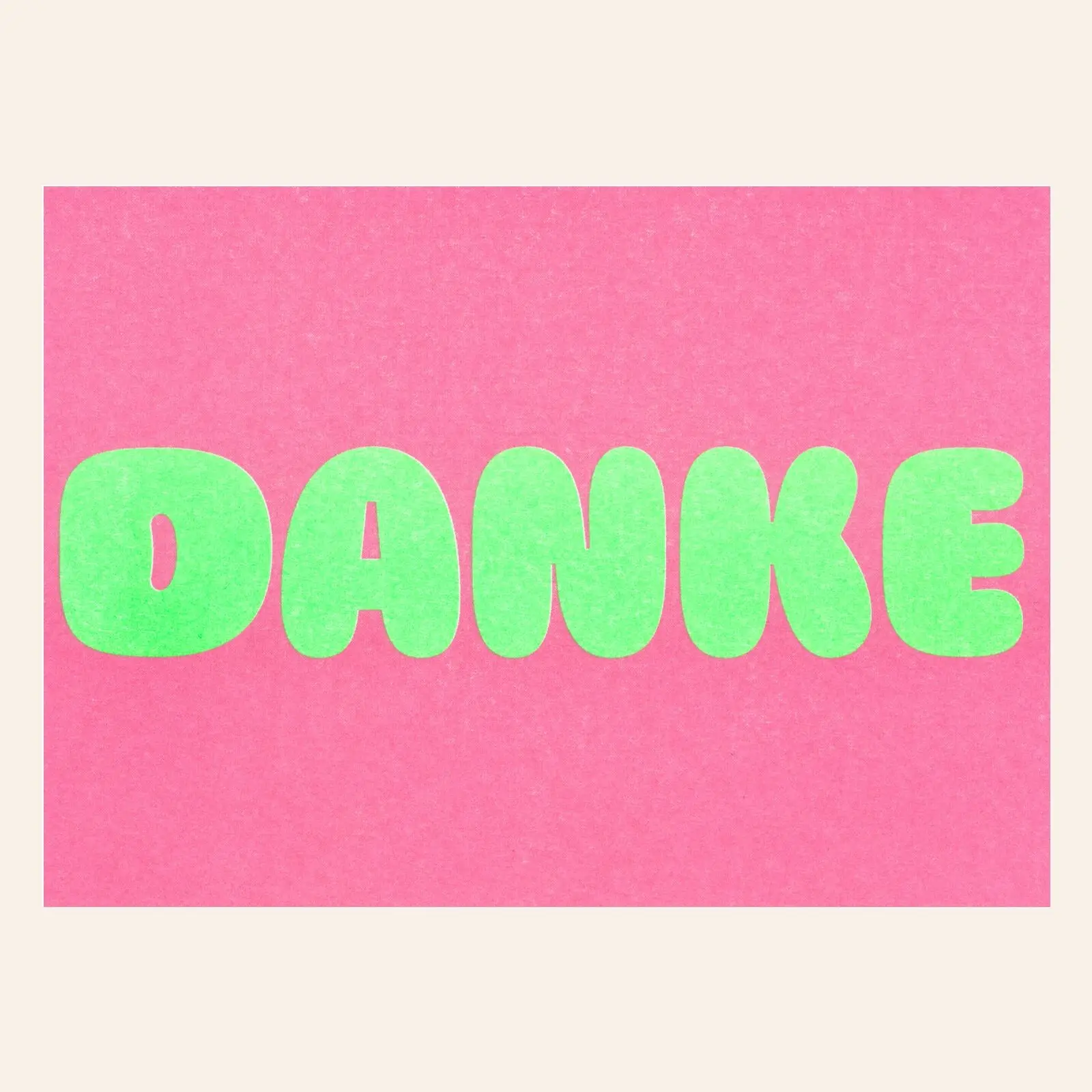 Risography postcard – THANK YOU – DIN A6