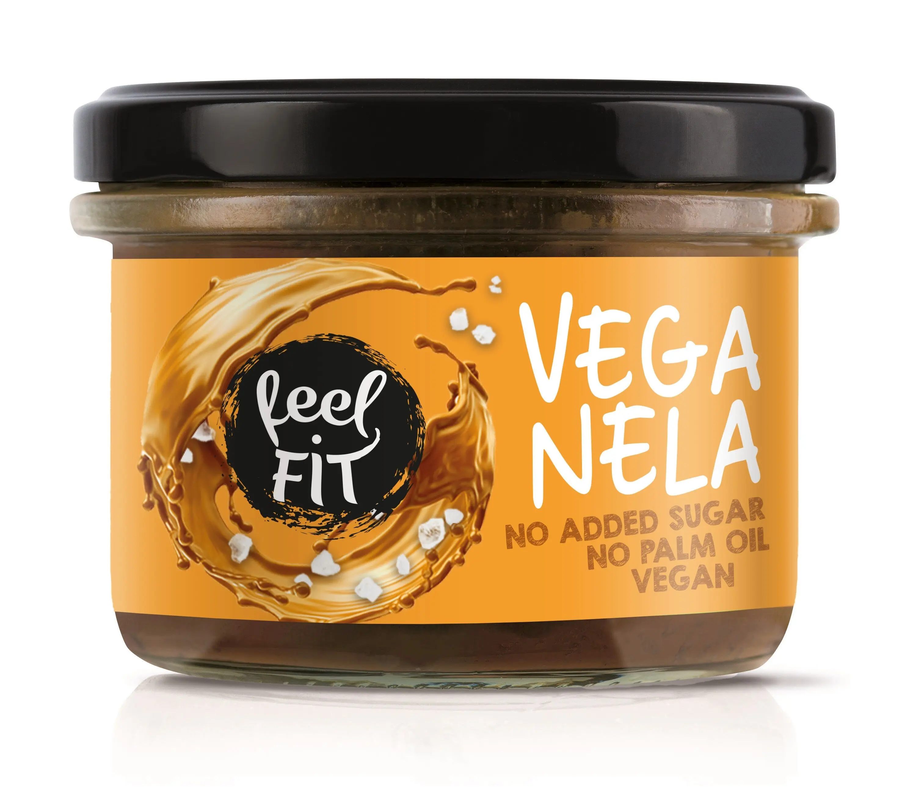 Feel FIT VEGANELA Salted Caramel Spread, Vegan, No Added Sugar, No Palm Oil  200 g