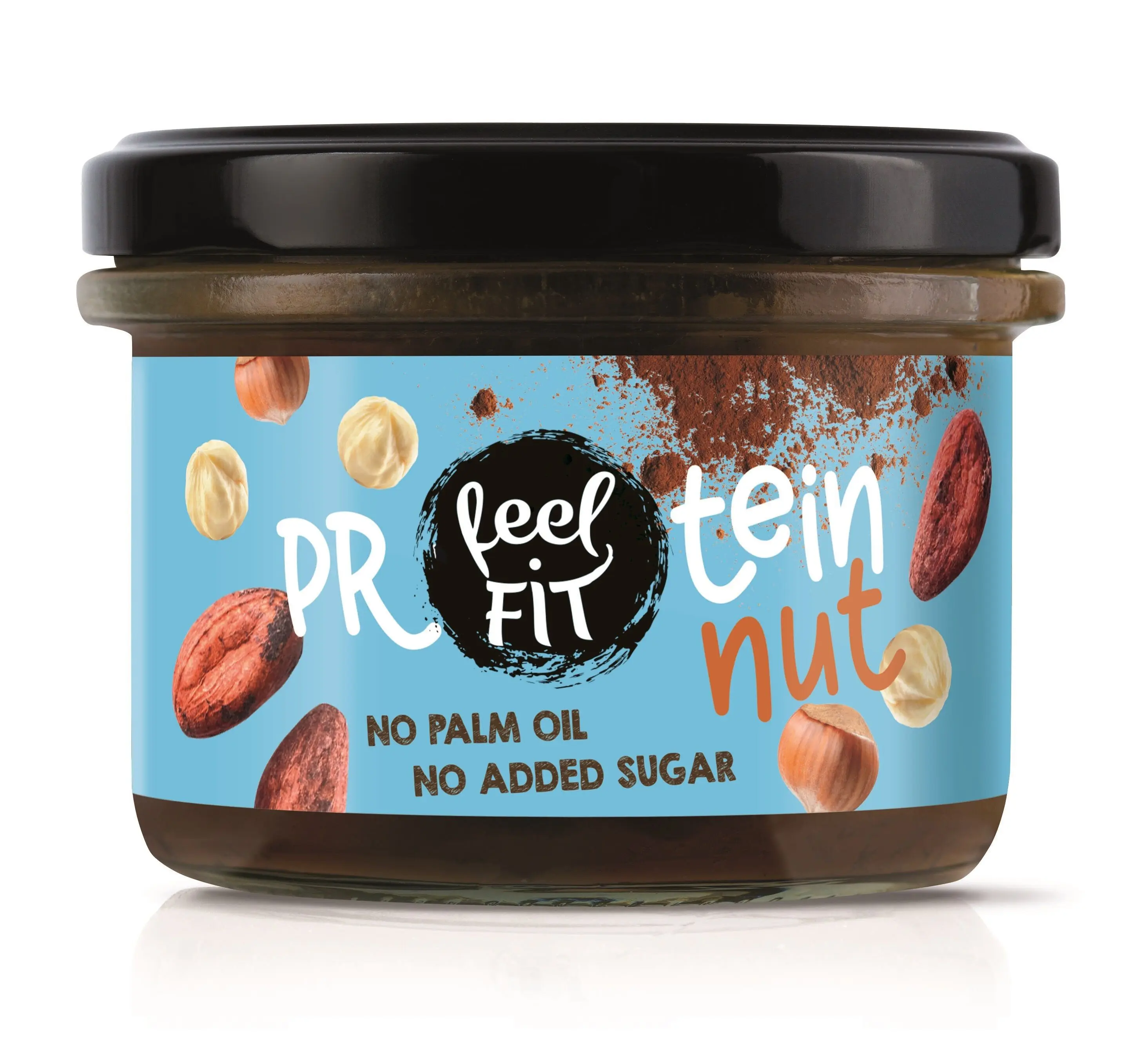 Feel fit Protein Nut Cocoa Hazelnut Spread, Protein Cream 17%, No Added Sugar, No Palm Oil 200g