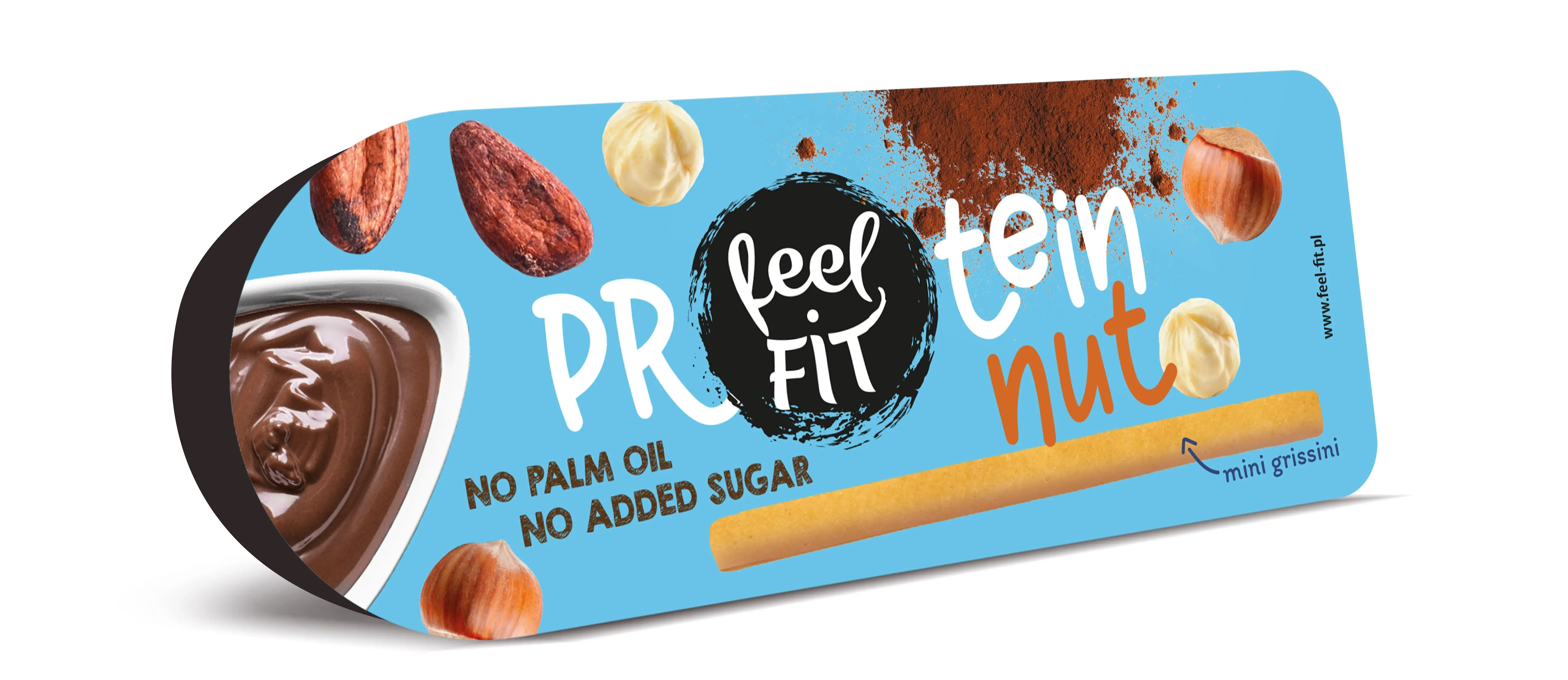 Feel FIT Protein nut & mini grissini 15% Protein Snack, No Added Sugar, No Palm Oil 25g