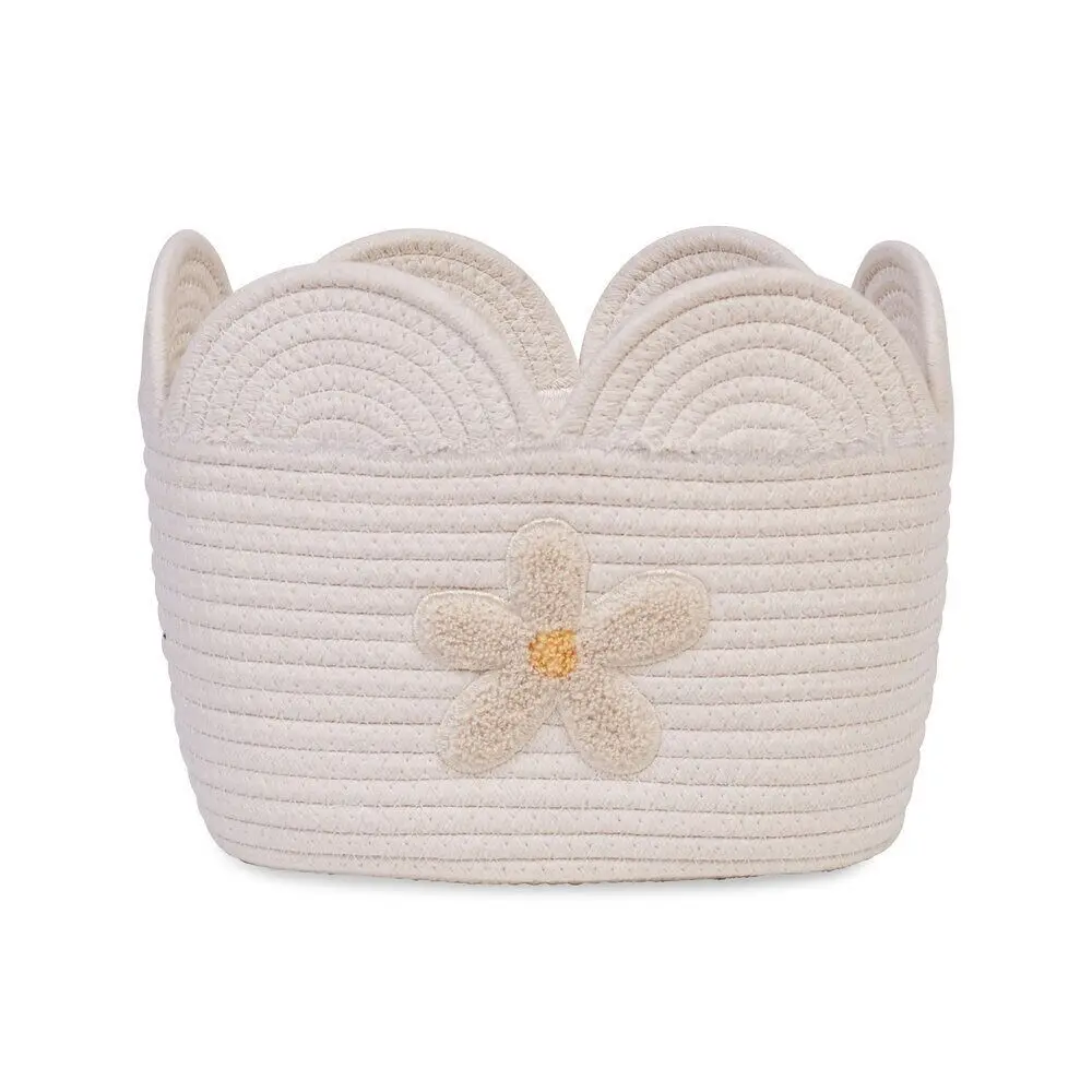 CHILDHOME, CESTO FIORI ECRU 30x20x15CM
