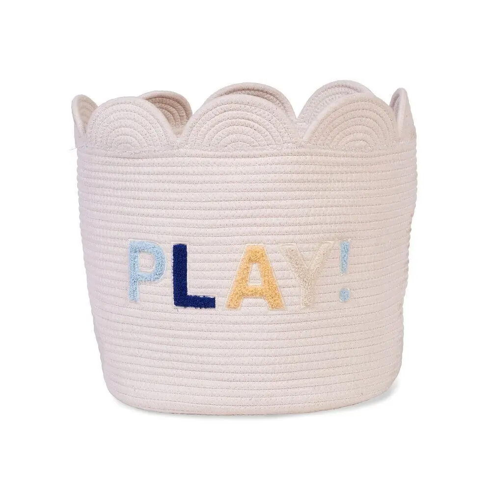 CHILDHOME, CESTO FIORI ECRU 35x35x35CM