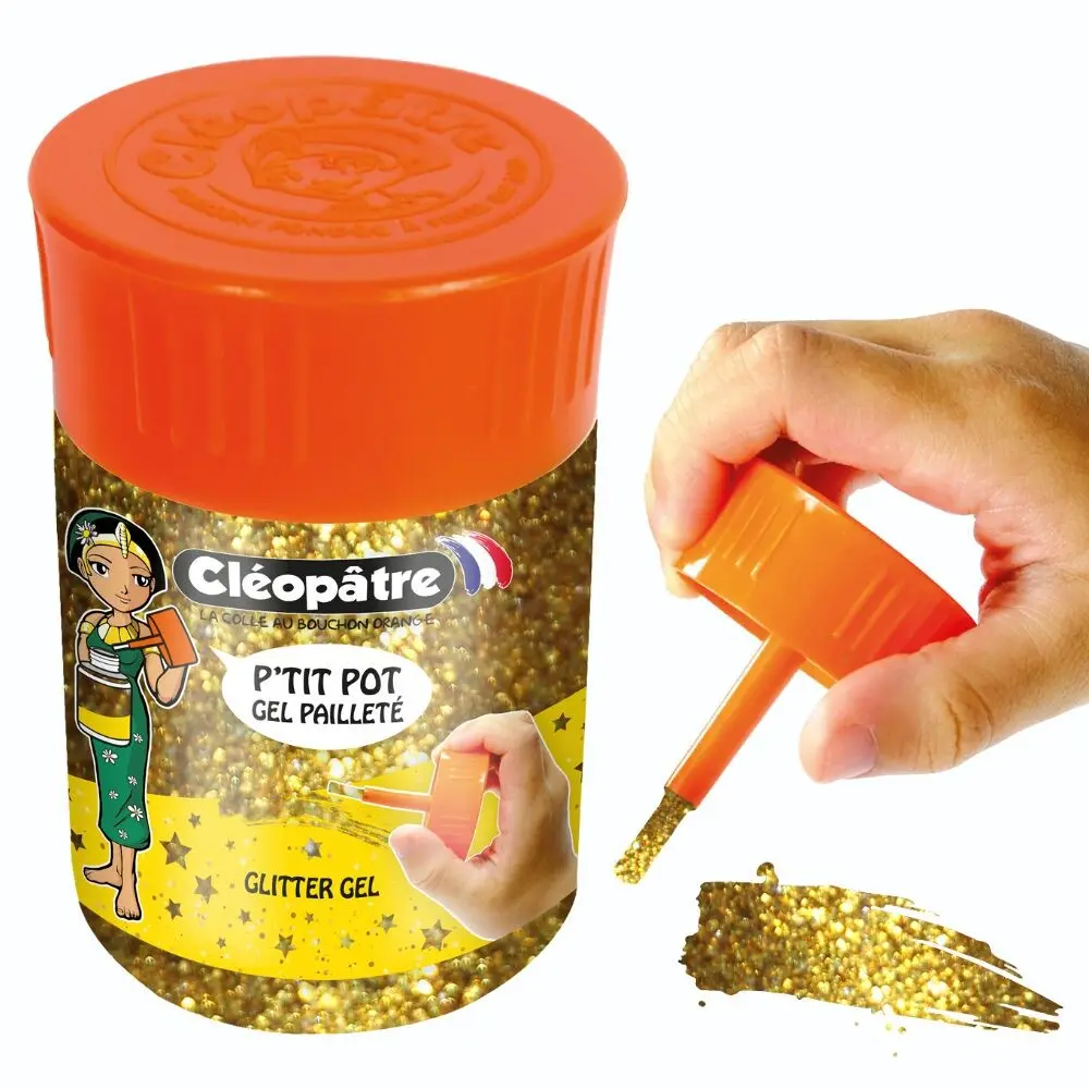 Small pot of Glitter Gel 50ml - Gold