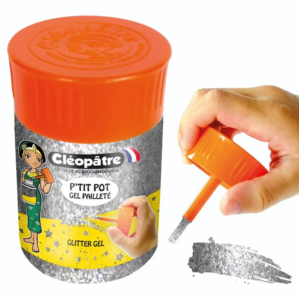 Small pot of Glitter Gel 50ml - Silver