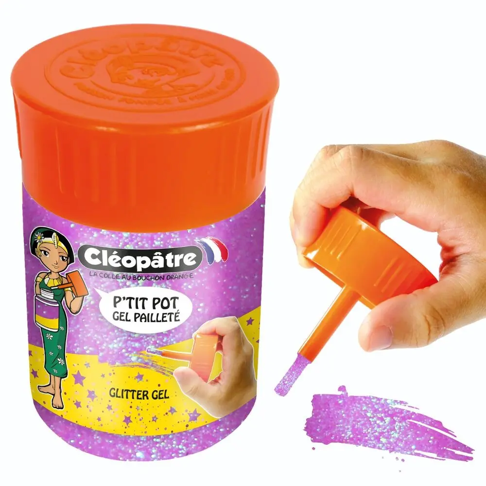 Small pot of Glitter Gel 50ml - Neon Purple