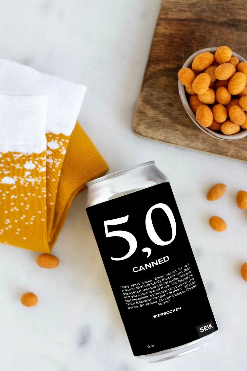 5,0 Canned Beer Socks (35-46)