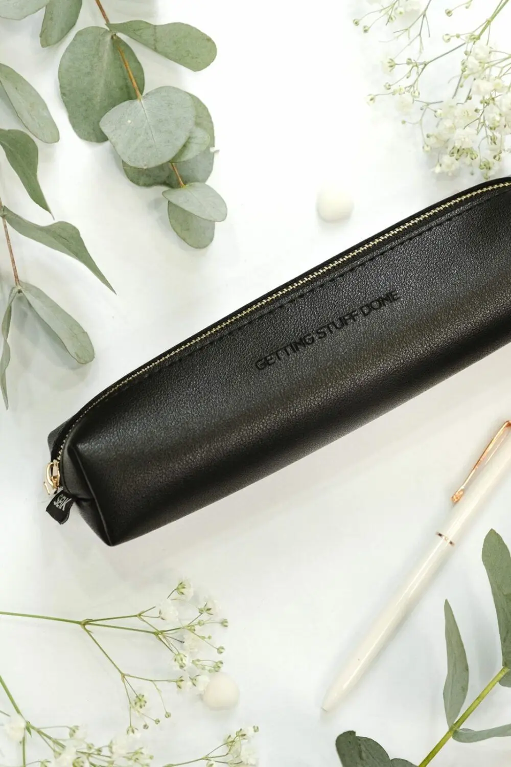 Pencil case - getting stuff done (black color)