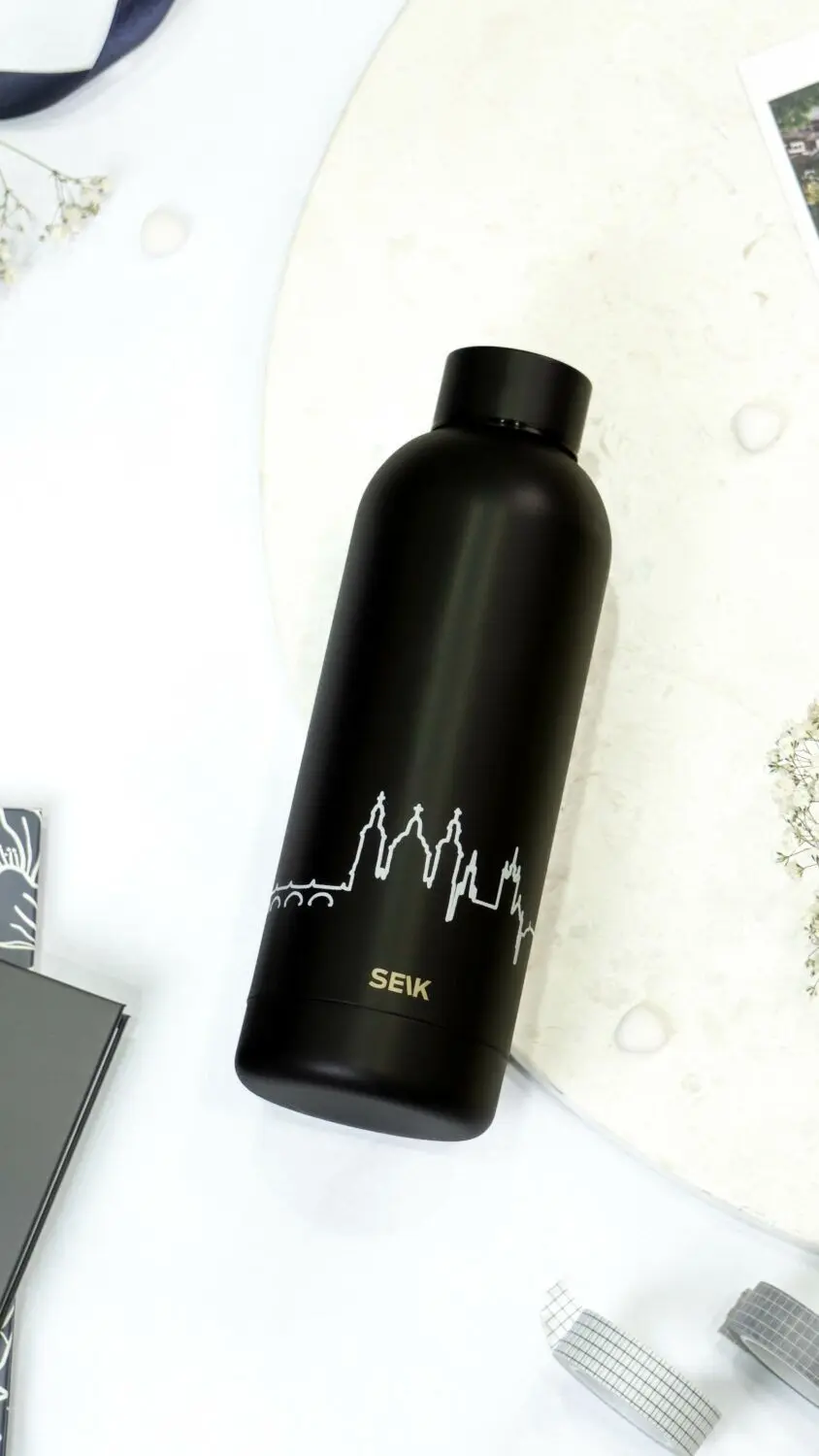 Water Bottle/Thermos - Prague skyline 500ml