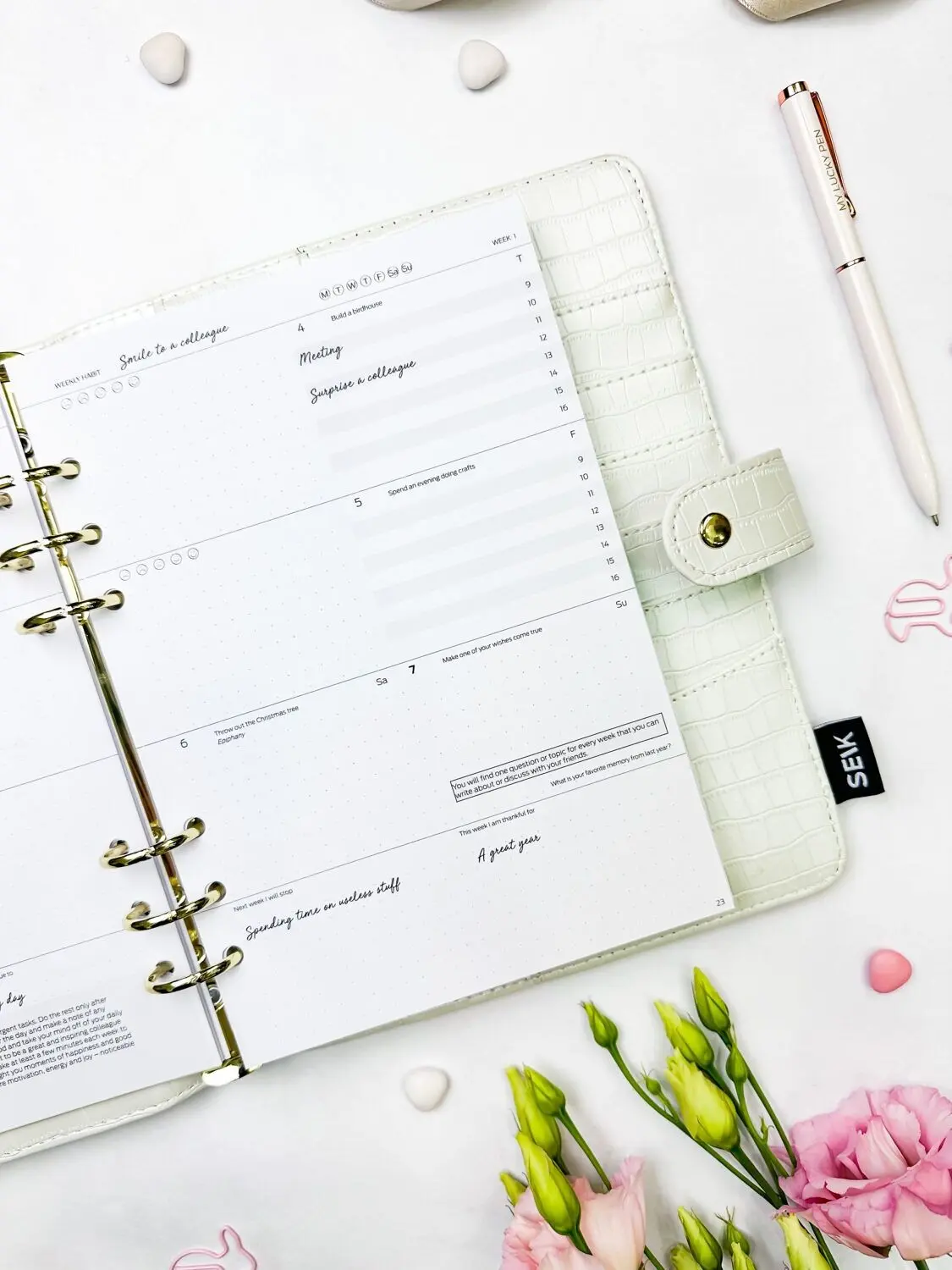 Happy Calendar planner 2025 insert pages