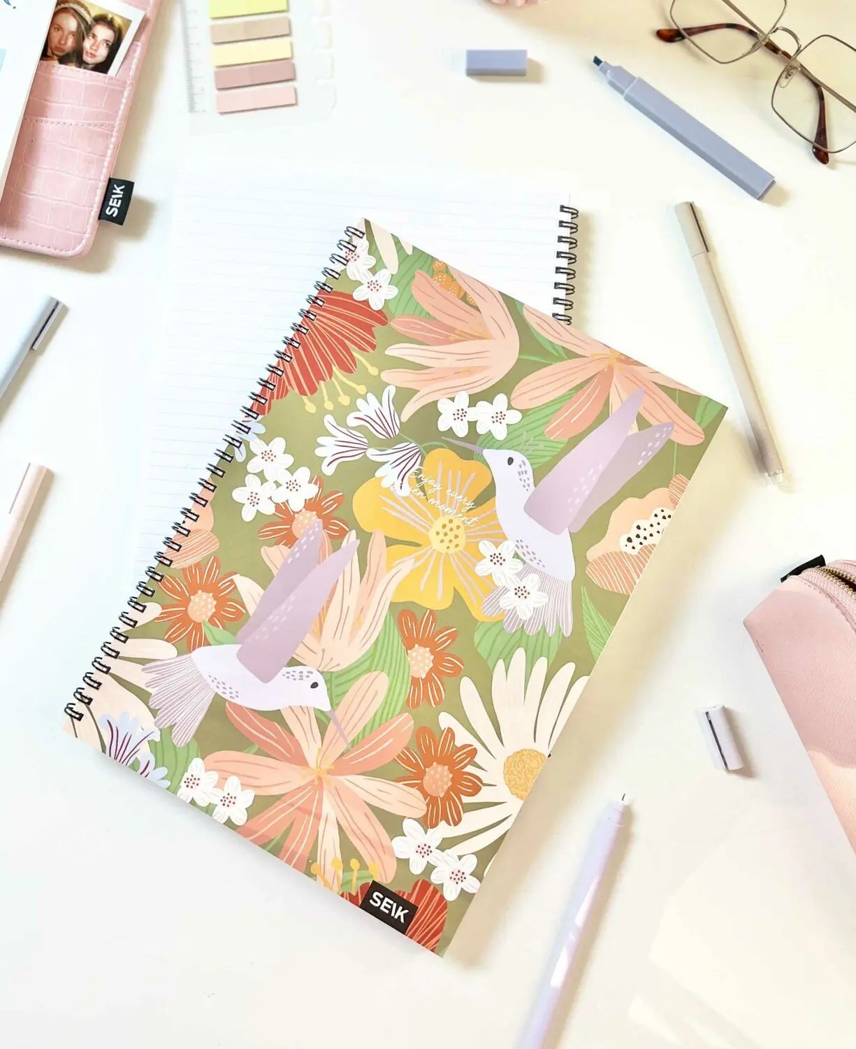 A4 Notebook with spiral binding  - jungle