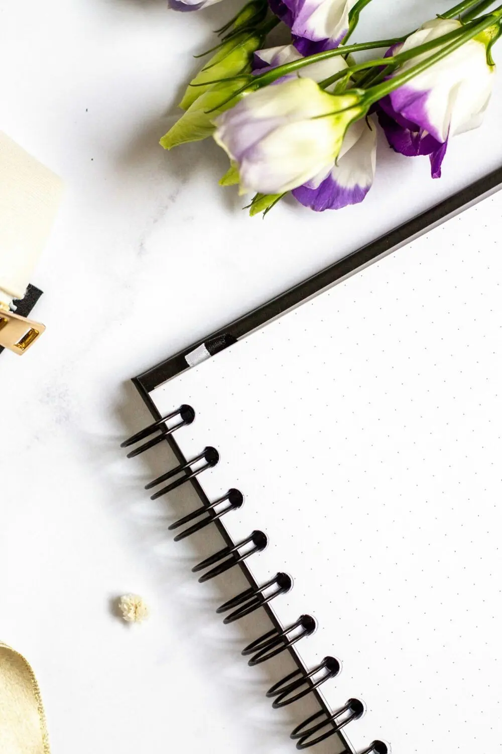 Bullet Journal / Dotted Notebook hard cover spiral binding - that girl