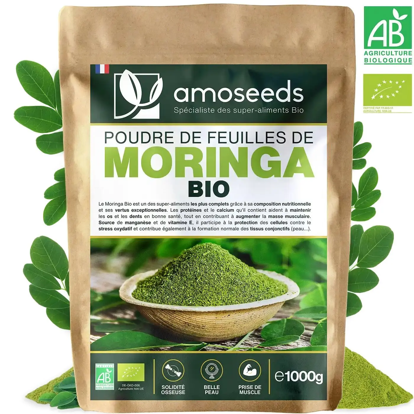Bio-Moringa-Pulver 1 kg