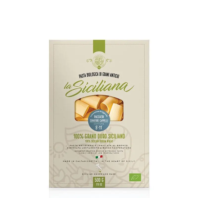Organic Senator Cappelli Paccheri Pasta - The Sicilian