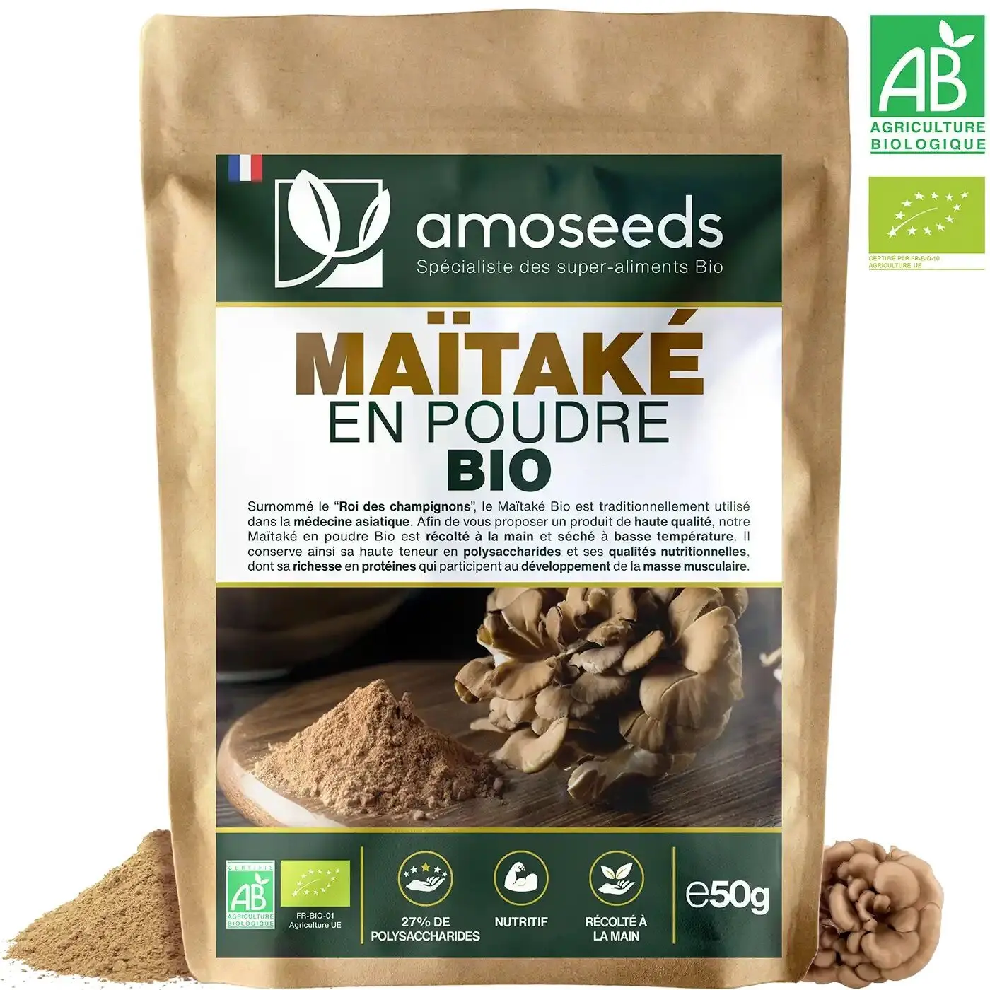 Bio-Maitake-Pulver 50G