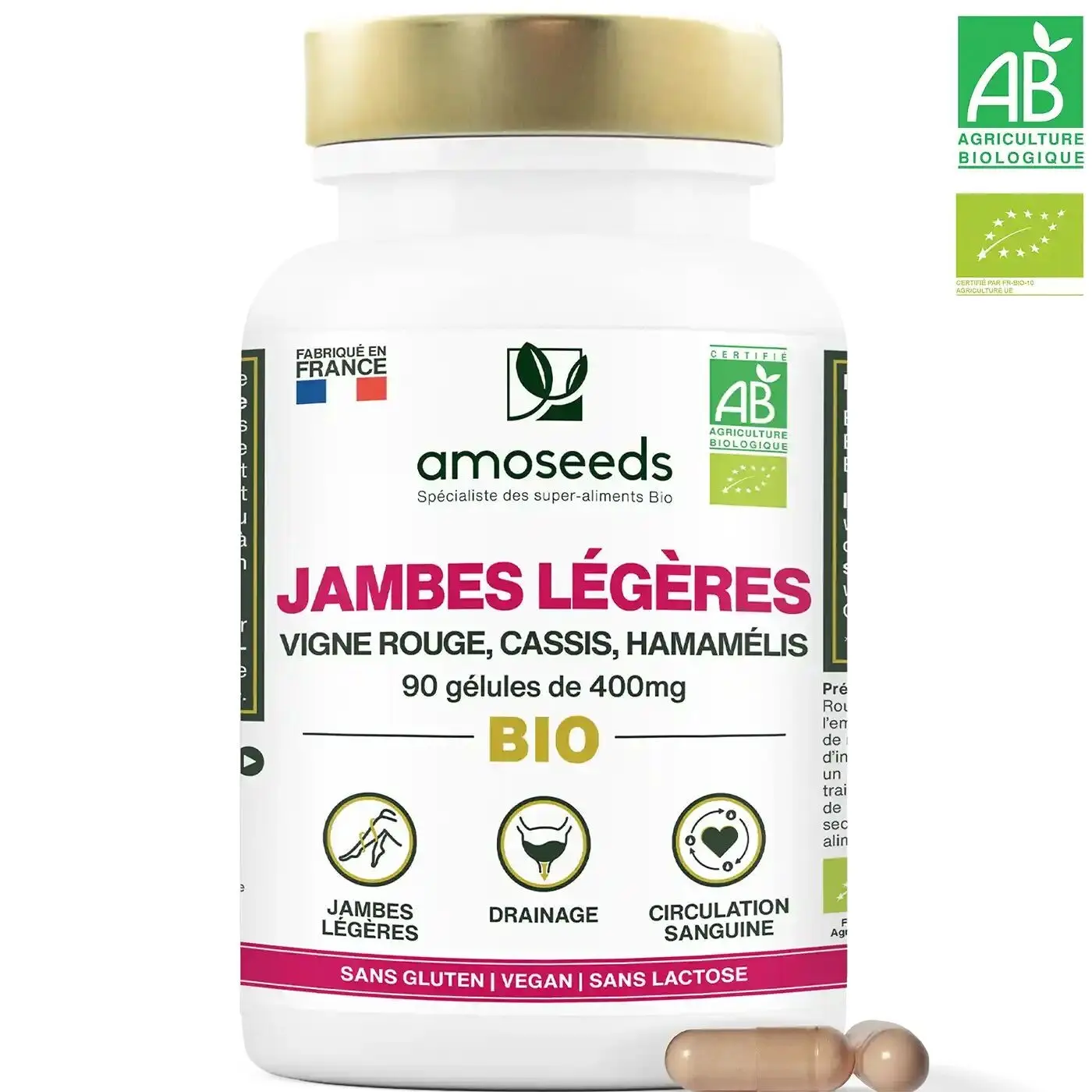Bio-Komplex für leichte Beine | 90 Kapseln