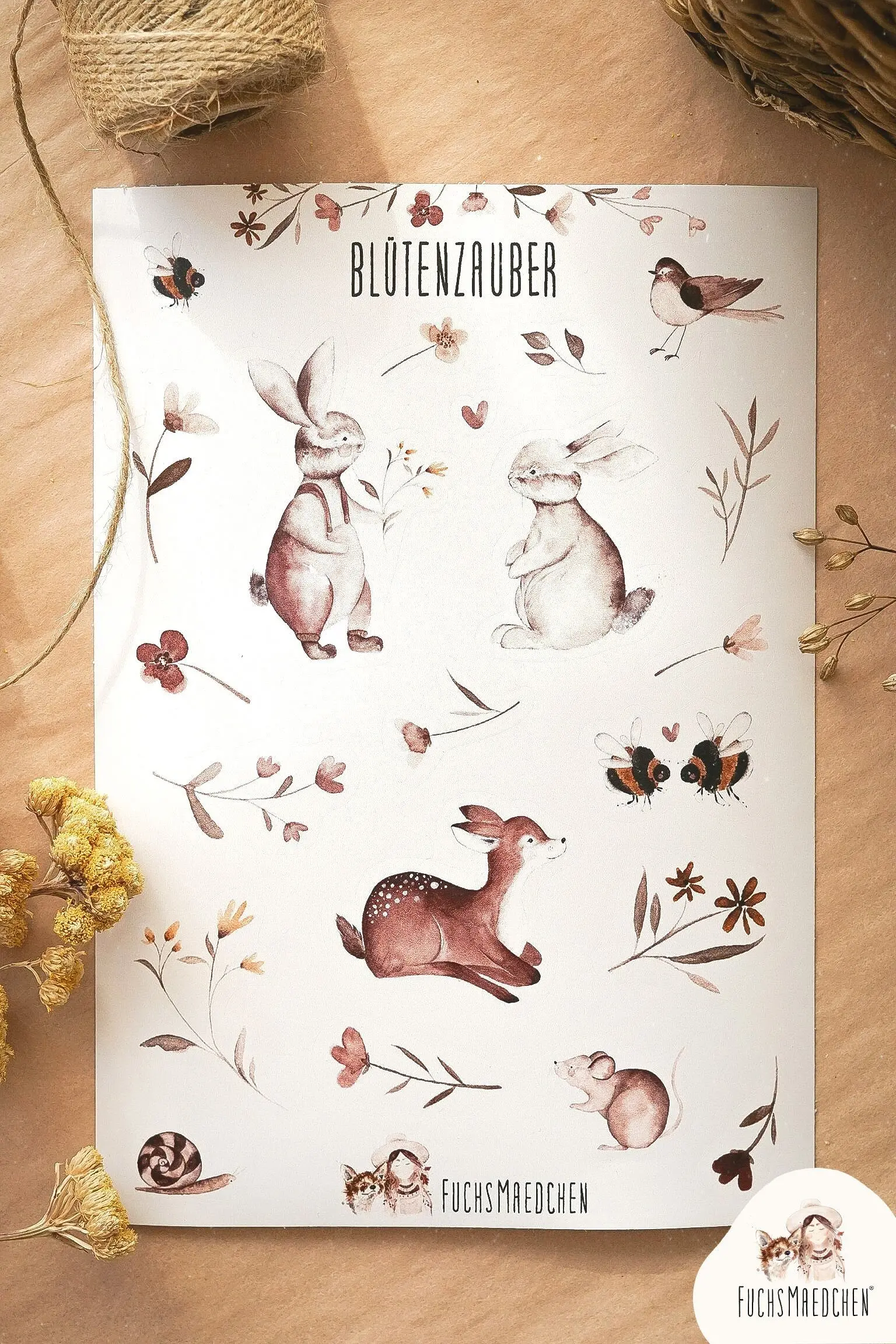sticker sheet -Blütenzauber-