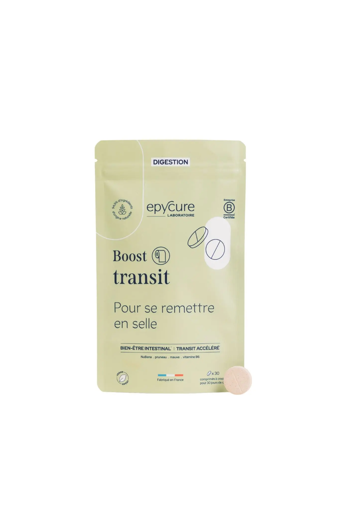 BOOST TRANSIT - RICHE EN FIBRES, DIGESTION, HYDRATATION DU COLON, BIEN-ETRE INTESTINAL | 1 mois - La solution naturelle pour accélérer le transit intestinal en douceur, dès les premières prises.