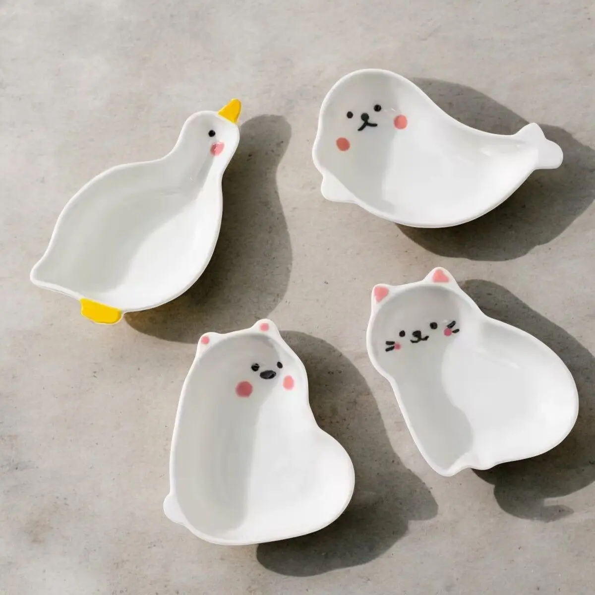 Cute Animal Ceramic Tiny Plate Dish