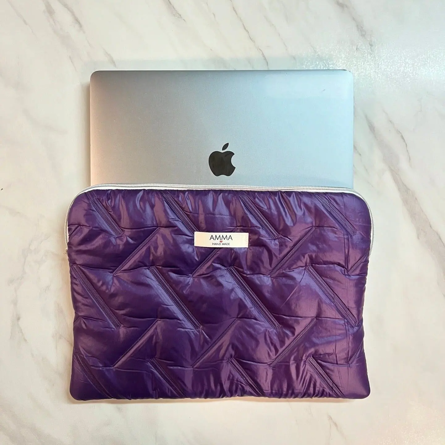 Purple Down Jacket Computer Cover