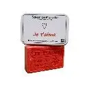 Marseille soap with organic olive oil "I love you" - With its metal box - 125gr