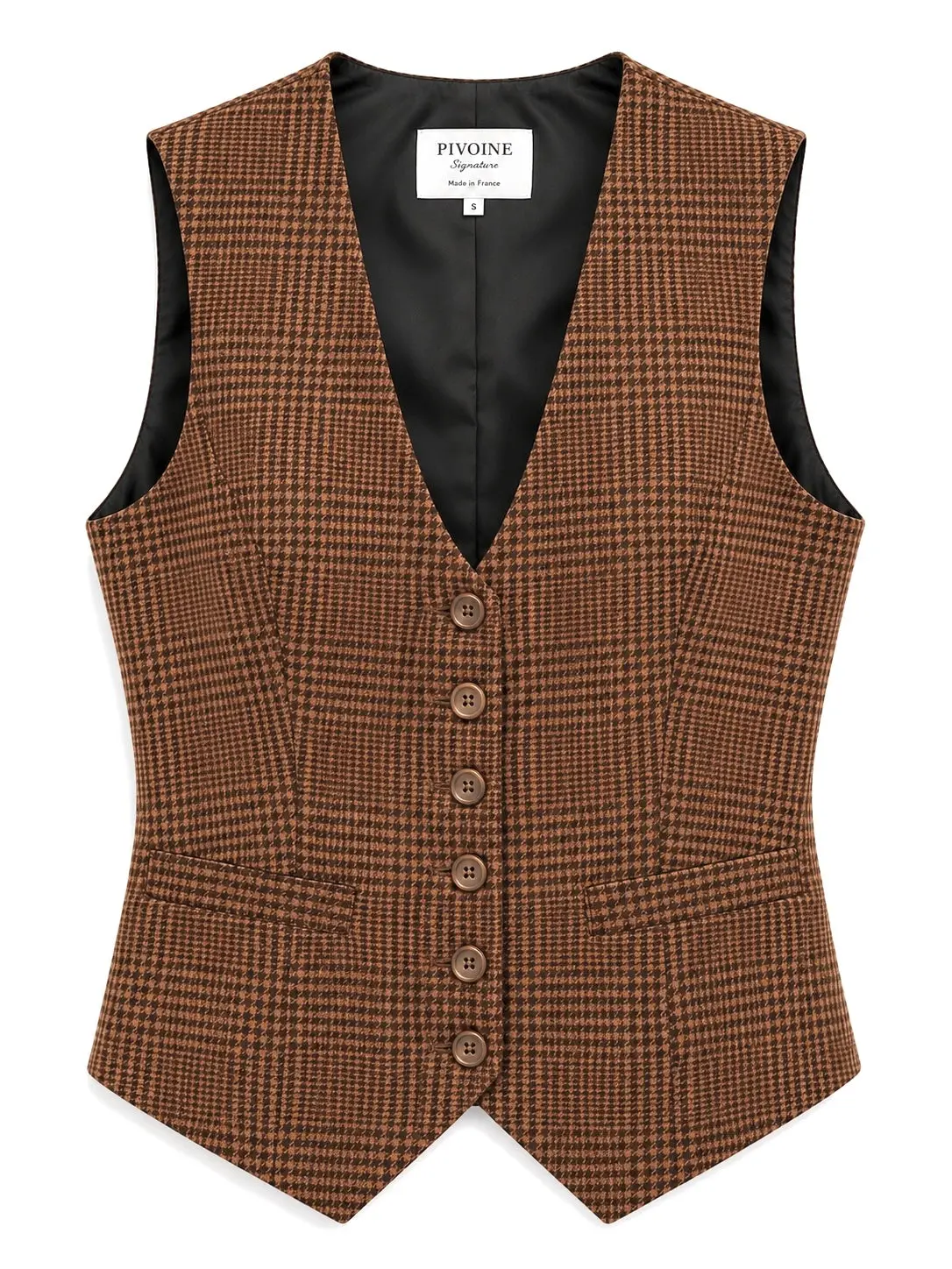 Veston Académia Prince de Galles Camel/Noir