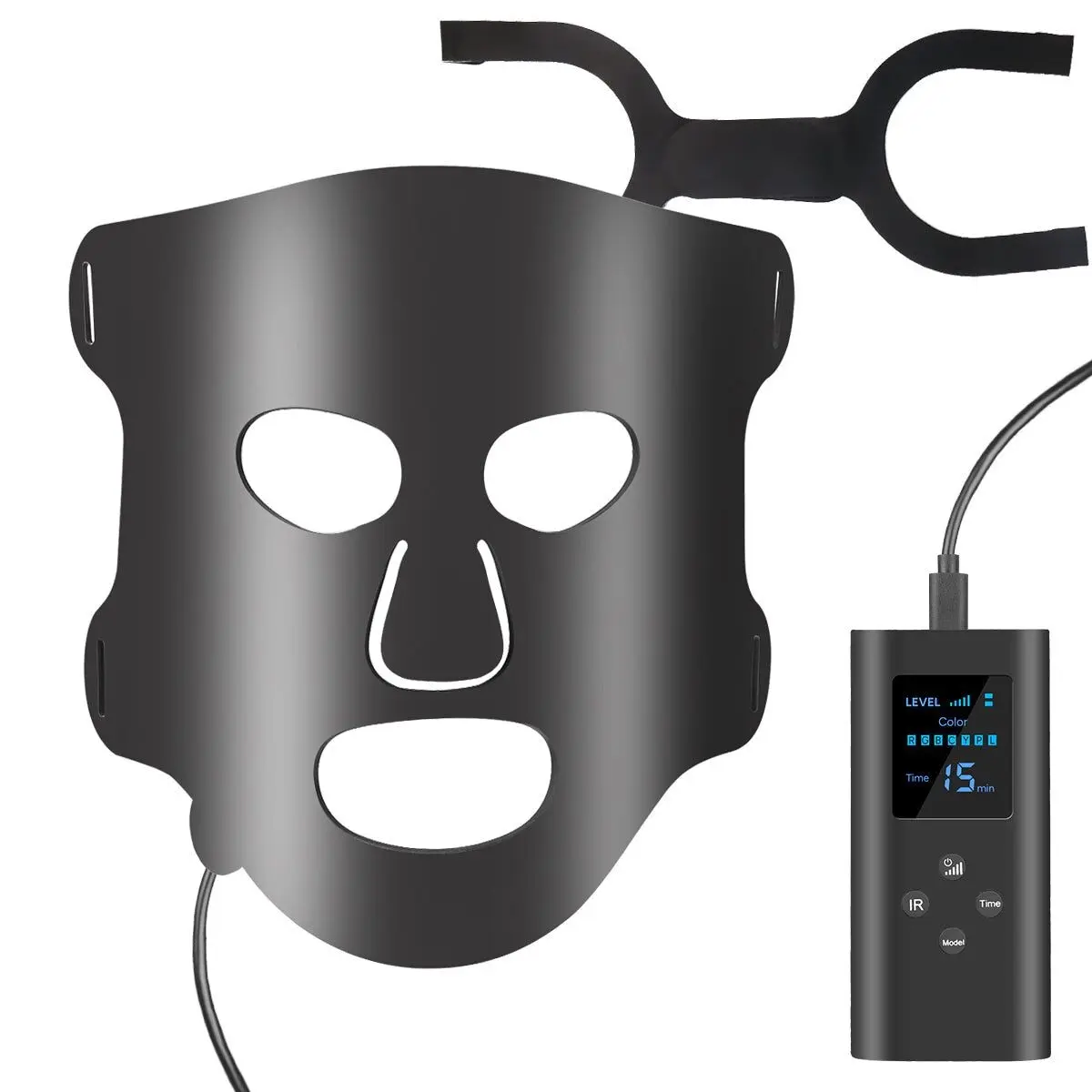 LED-GESICHTSMASKE LICHTTHERAPIE 7 FARBEN