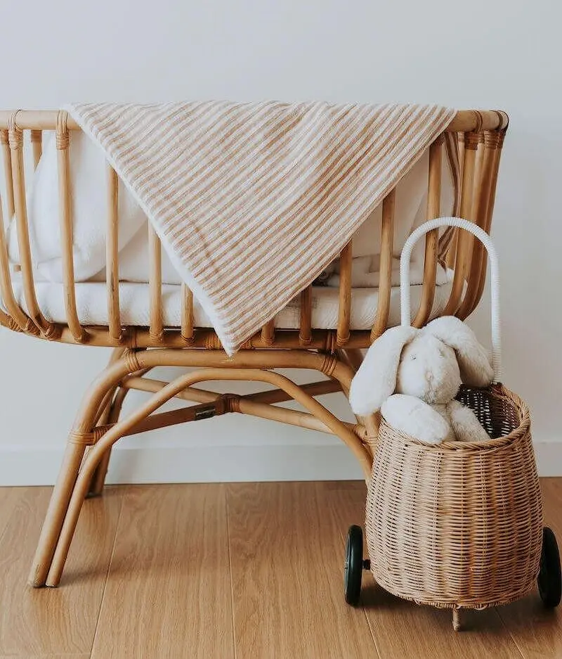 Caramel striped blanket