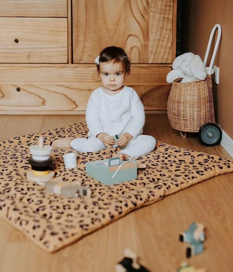 Leopard play mat