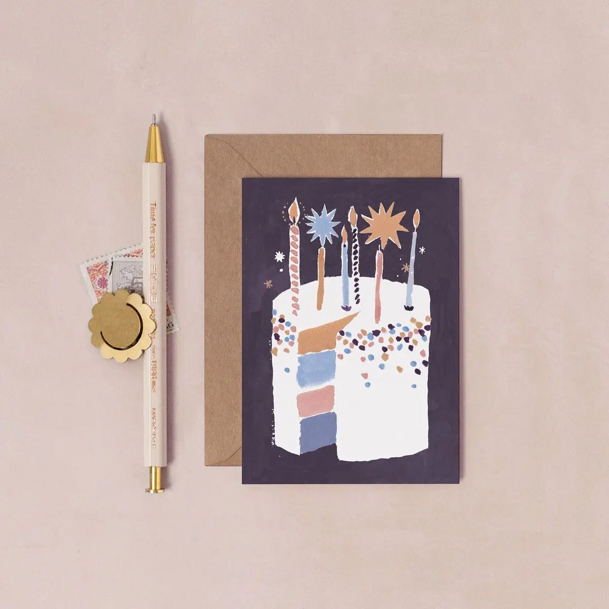 Cake Mini Birthday Card | Mini Greeting Card | Birthday Cake