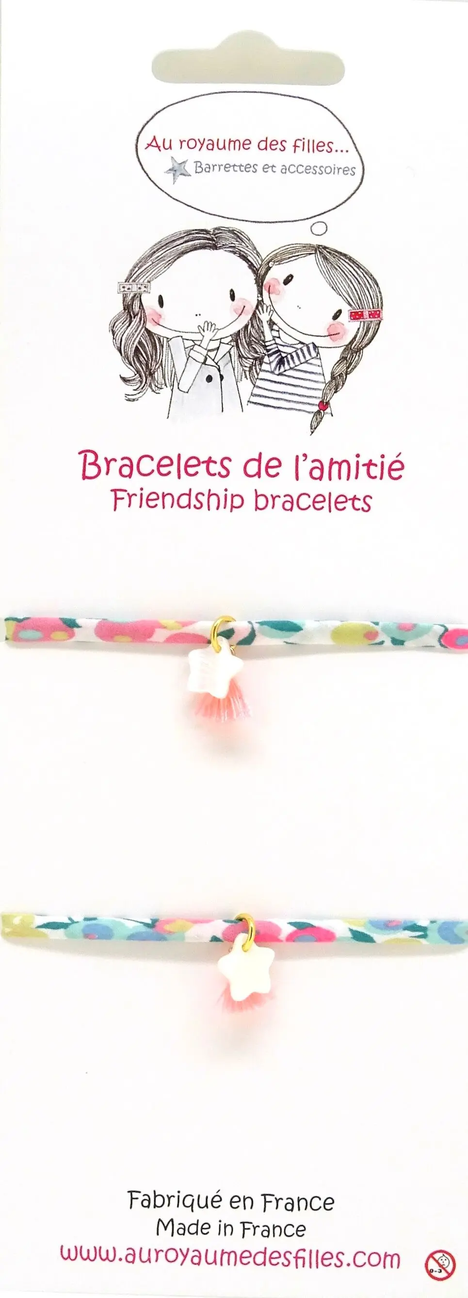 Star mother-of-pearl friendship bracelets -BAM3
