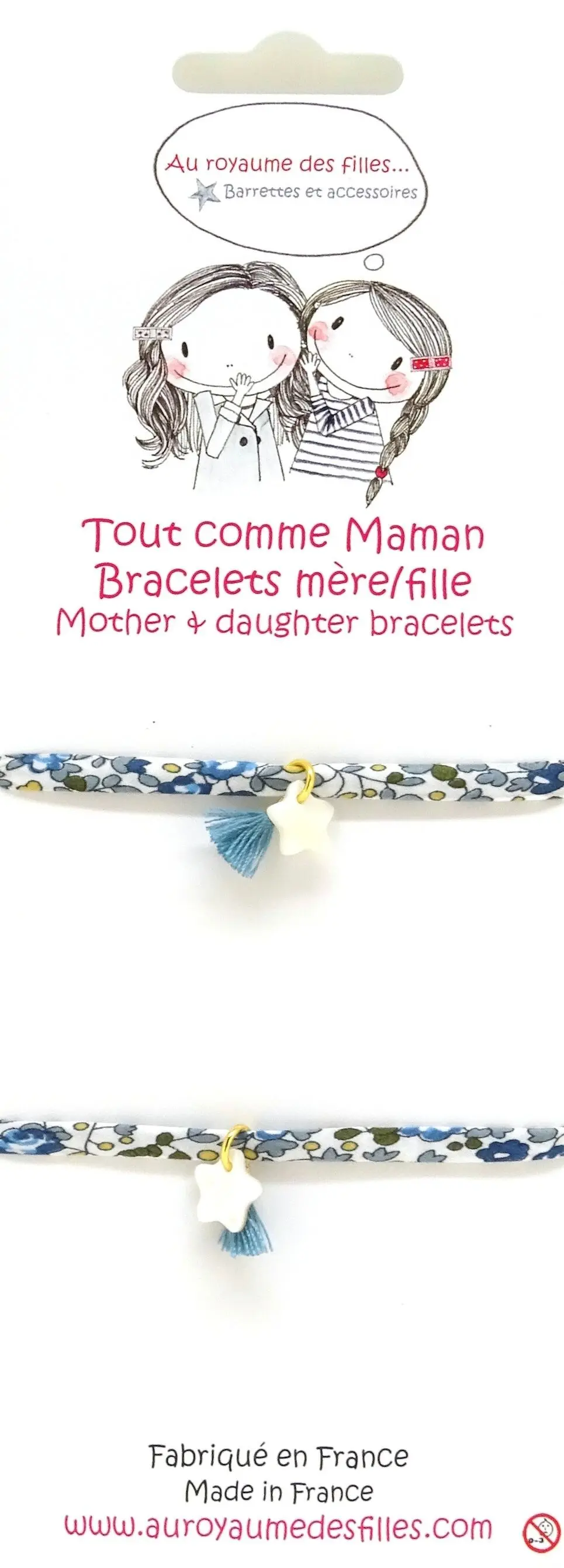 Mother/Daughter mother-of-pearl star bracelets BMF5