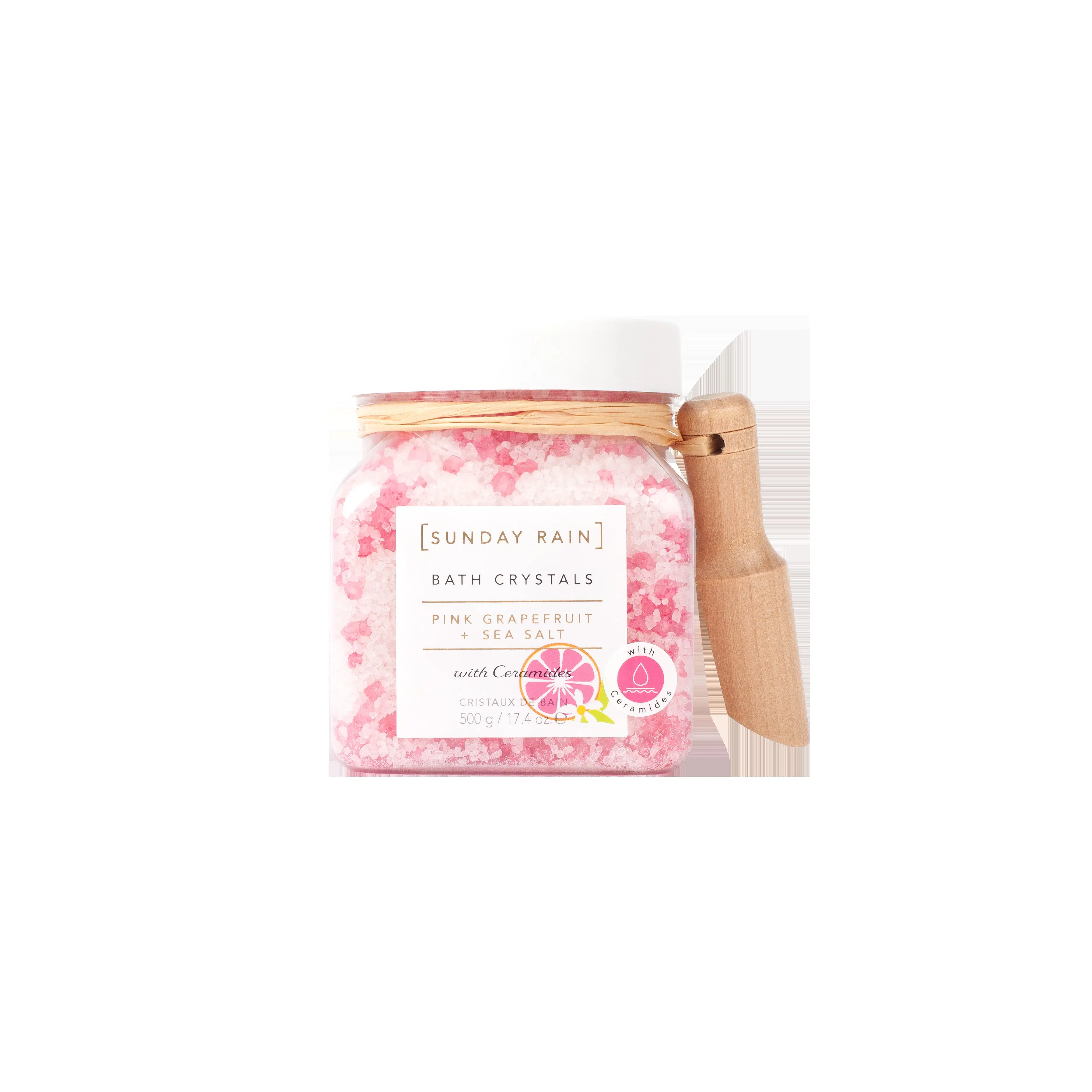 Sunday Rain Pink Grapefruit & Sea Salt Bath Crystals